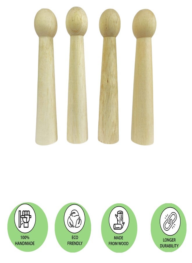 Ormango مجموعة دمى خشبية كبيرة الحجم من أورمانجو، غير مطلية وغير مكتملة، ذكور وإناث، للأطفال، مجموعة من 8 قطع - Image 3